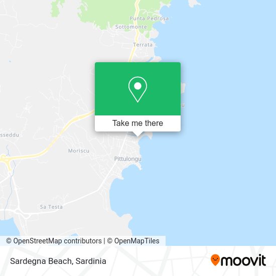Sardegna Beach map