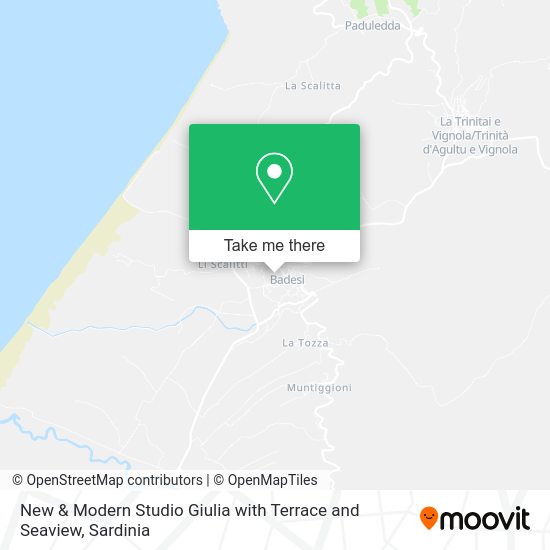 New & Modern Studio Giulia with Terrace and Seaview map