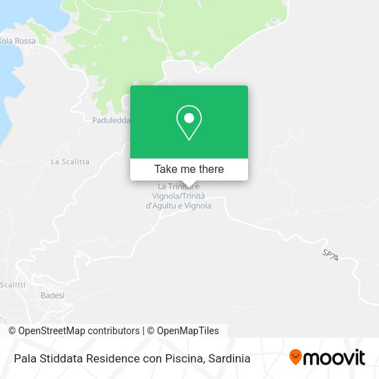 Pala Stiddata Residence con Piscina map