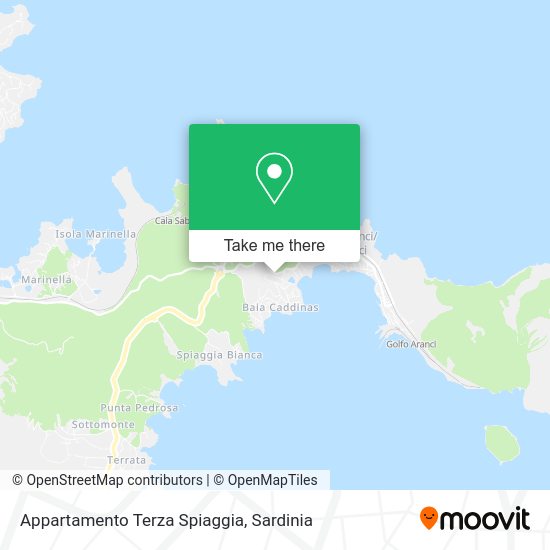 Appartamento Terza Spiaggia map
