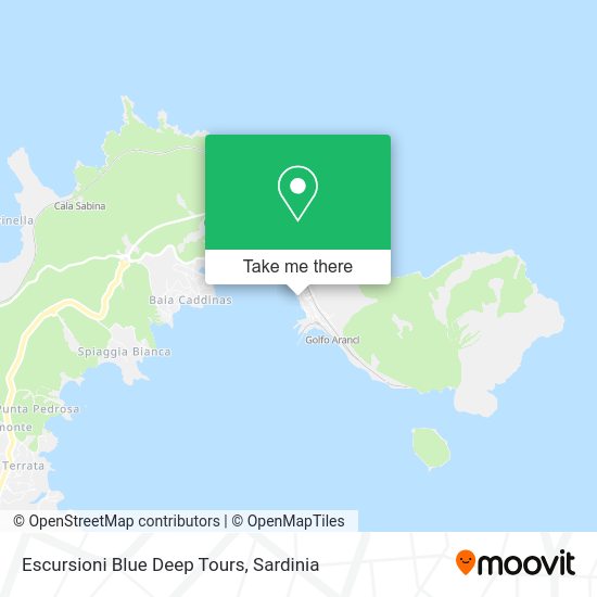Escursioni Blue Deep Tours map