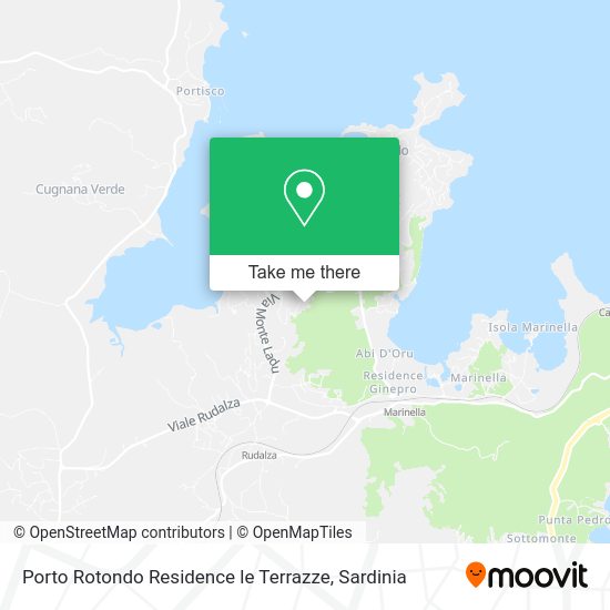 Porto Rotondo Residence le Terrazze map