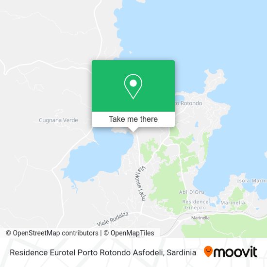Residence Eurotel Porto Rotondo Asfodeli map
