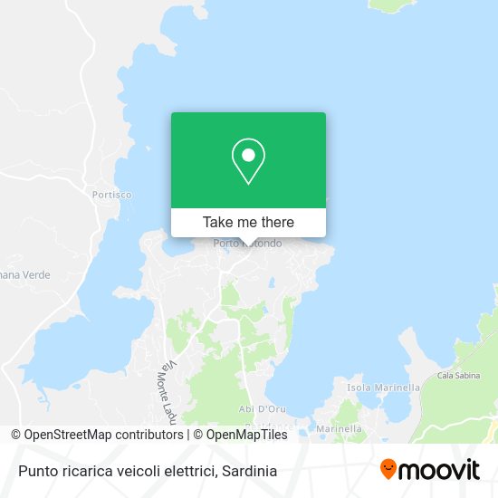 Punto ricarica veicoli elettrici map