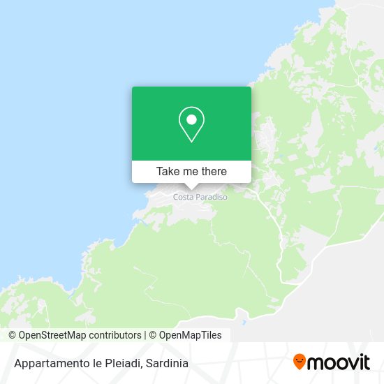 Appartamento le Pleiadi map