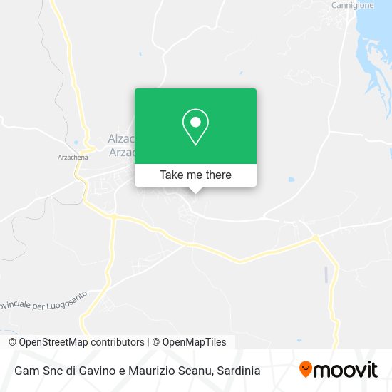 Gam Snc di Gavino e Maurizio Scanu map