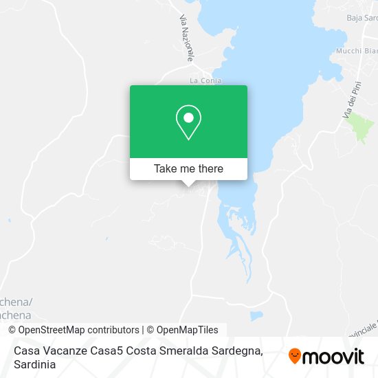Casa Vacanze Casa5 Costa Smeralda Sardegna map