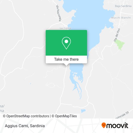 Aggius Carni map