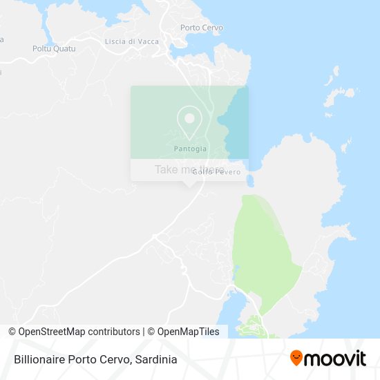 Billionaire Porto Cervo map