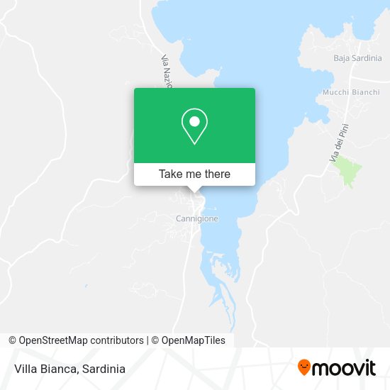 Villa Bianca map