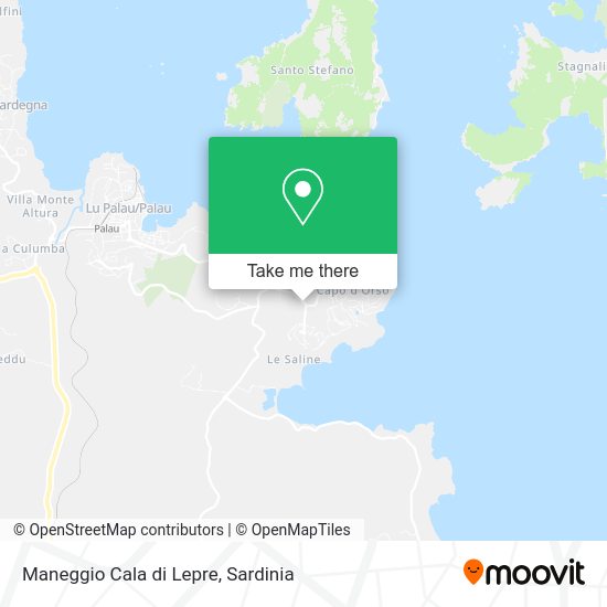 Maneggio Cala di Lepre map
