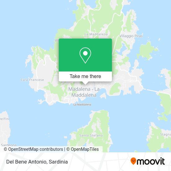 Del Bene Antonio map