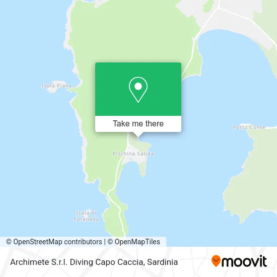 Archimete S.r.l. Diving Capo Caccia map