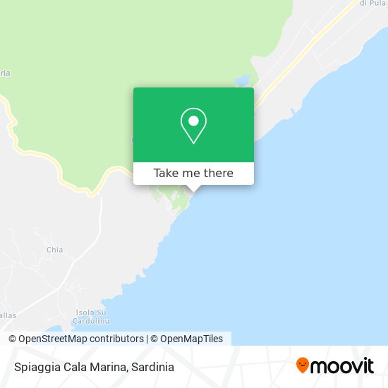 Spiaggia Cala Marina map