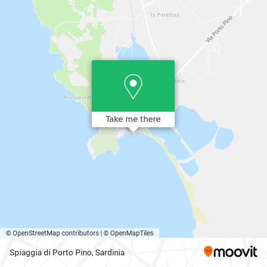 Spiaggia di Porto Pino map