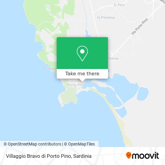 Villaggio Bravo di Porto Pino map