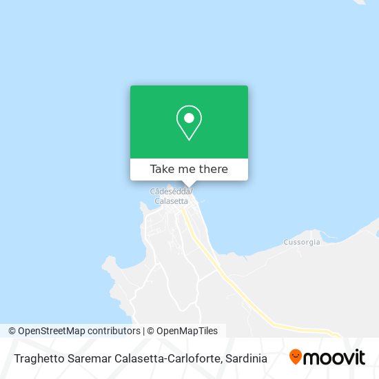 Traghetto Saremar Calasetta-Carloforte map