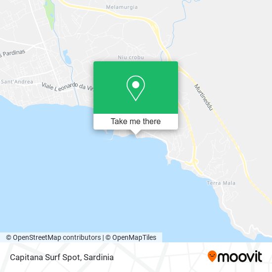 Capitana Surf Spot map