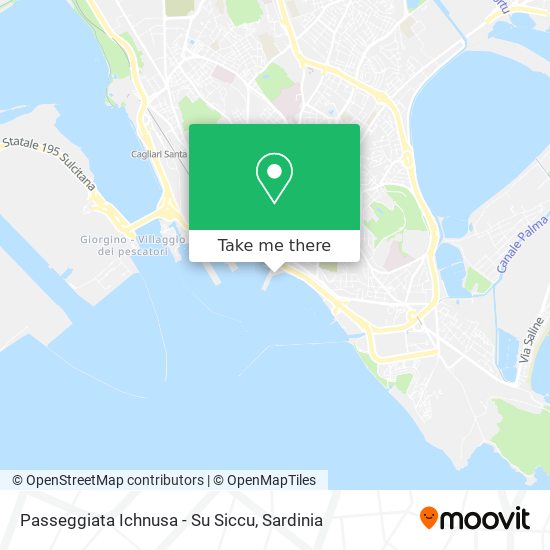 Passeggiata Ichnusa - Su Siccu map