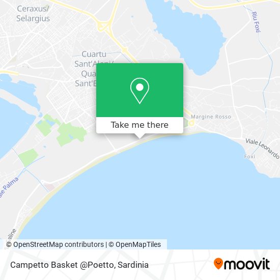 Campetto Basket @Poetto map