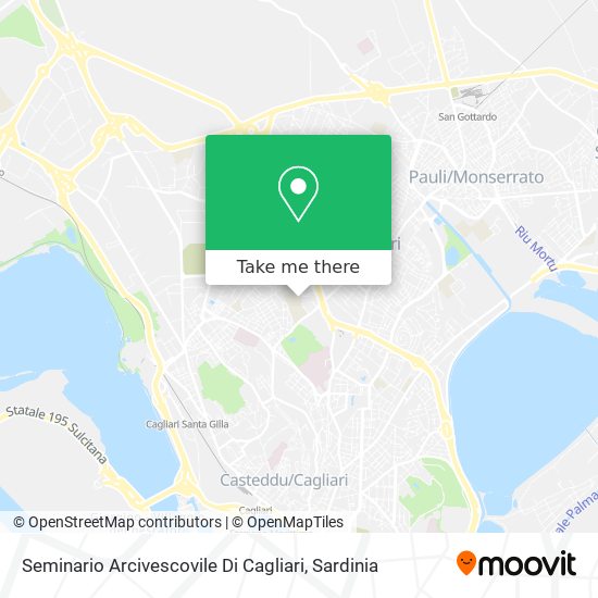 Seminario Arcivescovile Di Cagliari map