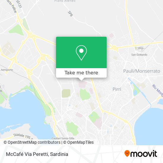 McCafé Via Peretti map