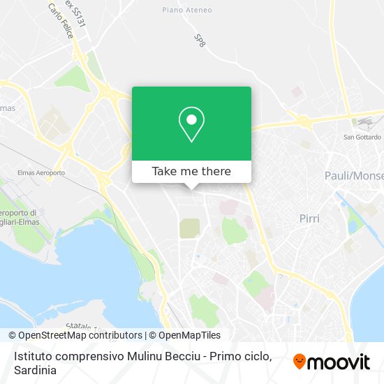 Istituto comprensivo Mulinu Becciu - Primo ciclo map