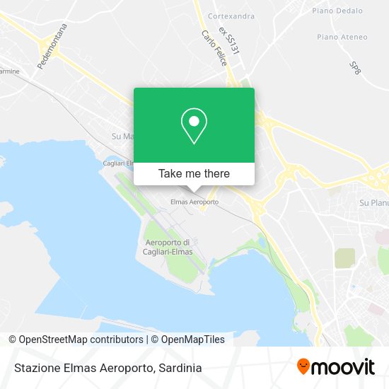 Stazione Elmas Aeroporto map