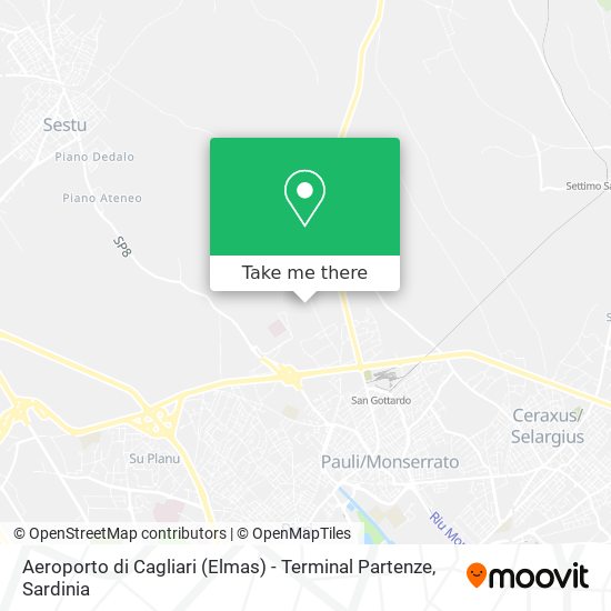 Aeroporto di Cagliari (Elmas) - Terminal Partenze map