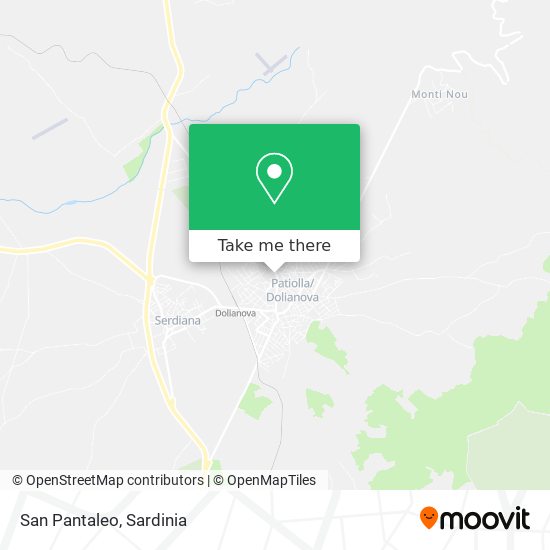 San Pantaleo map