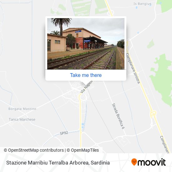 Stazione Marribiu Terralba Arborea map