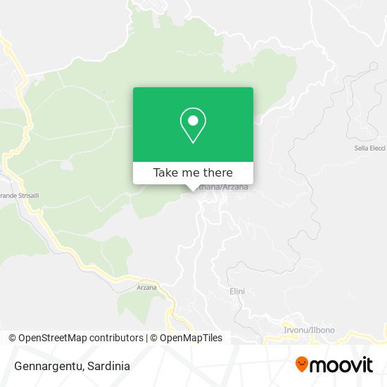 Gennargentu map