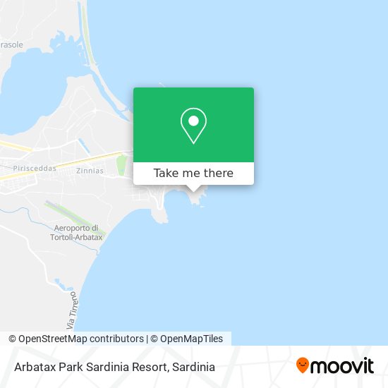 Arbatax Park Sardinia Resort map