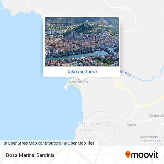 Bosa Marina map