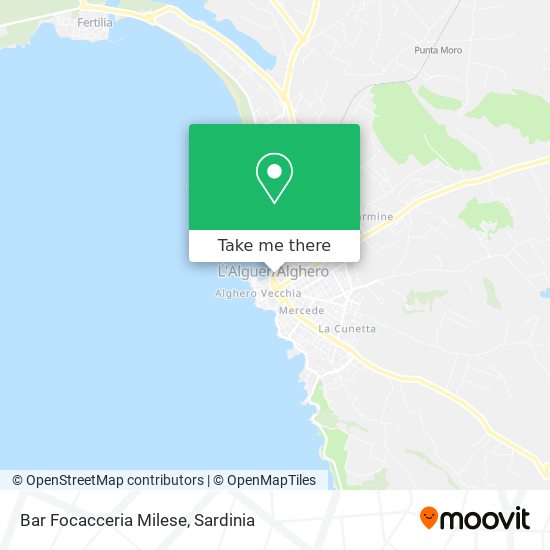 Bar Focacceria Milese map