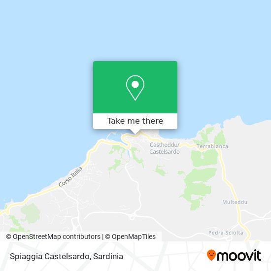 Spiaggia Castelsardo map