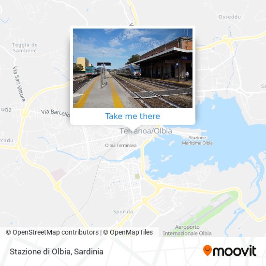 Stazione di Olbia map