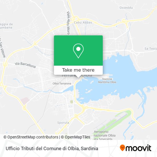 Ufficio Tributi del Comune di Olbia map