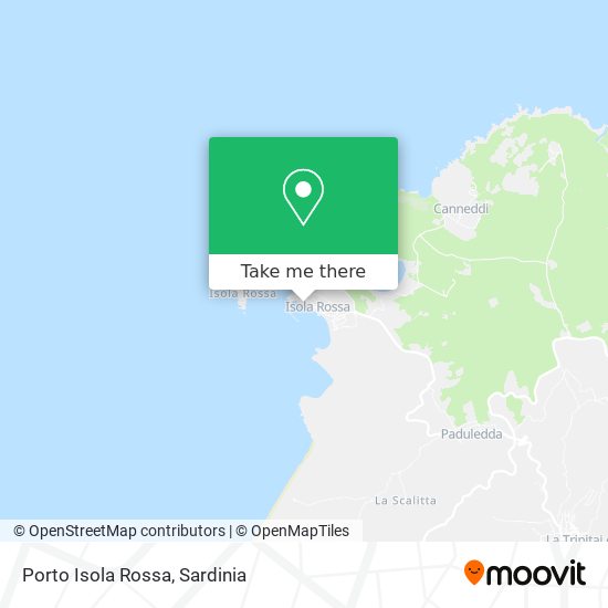 Porto Isola Rossa map