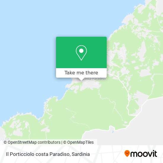 Il Porticciolo costa Paradiso map