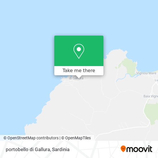 portobello di Gallura map