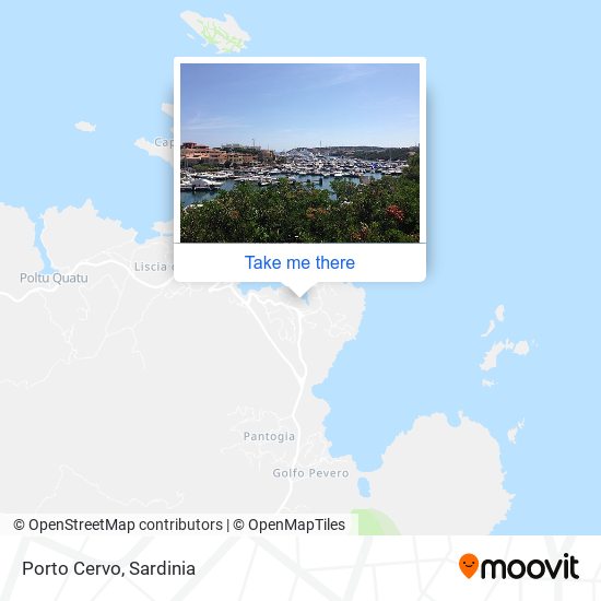 Porto Cervo map