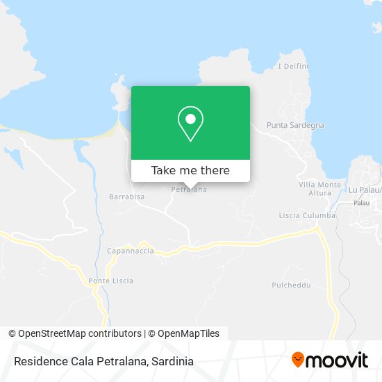 Residence Cala Petralana map
