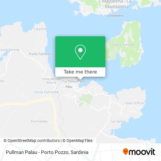 Pullman Palau - Porto Pozzo map