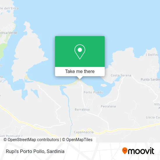 Rupi's Porto Pollo map