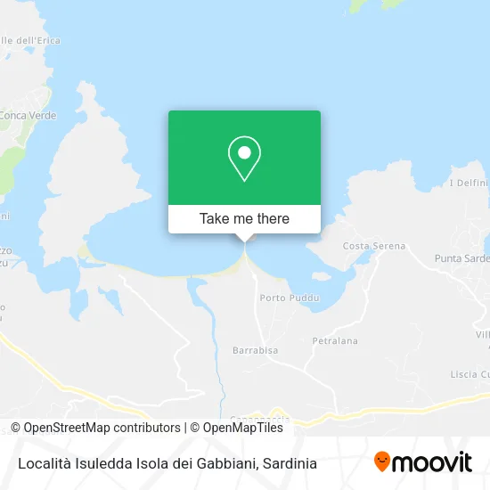 Località Isuledda Isola dei Gabbiani map