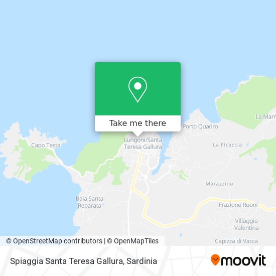 Spiaggia Santa Teresa Gallura map