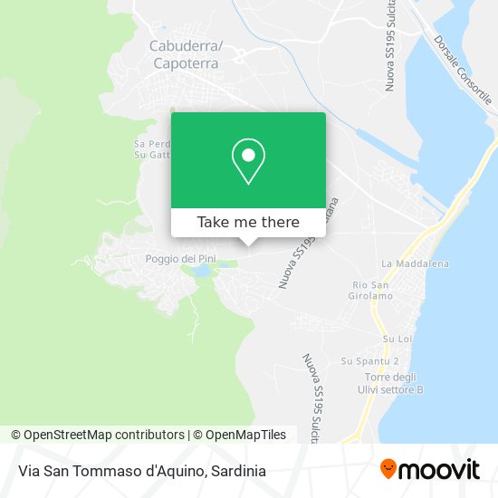 Via San Tommaso d'Aquino map