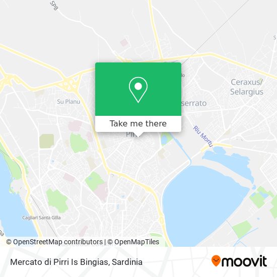 Mercato di Pirri Is Bingias map