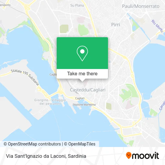Via Sant'Ignazio da Laconi map